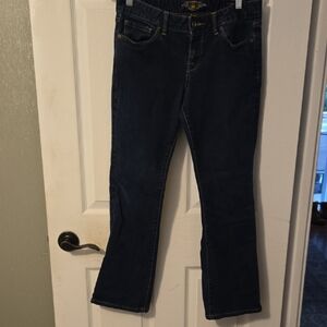 Lucky Brand Leyla Ankle Dark Blue Boot Cut Jeans